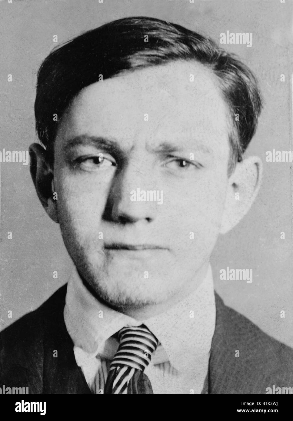 Dutch Schultz, born Arthur Flegenheimer (1902-1935), a bootlegging New York gangster who owned controlled breweries and speakeasies. 1930 photo. Stock Photo