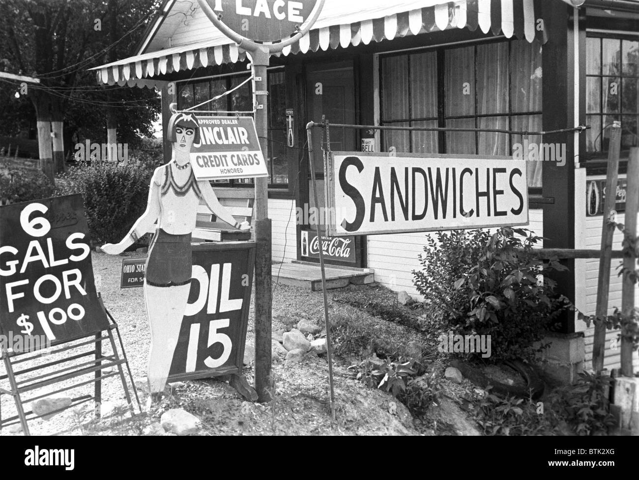 'Roadside Inn,' central Ohio. The figure of the body was originally ...
