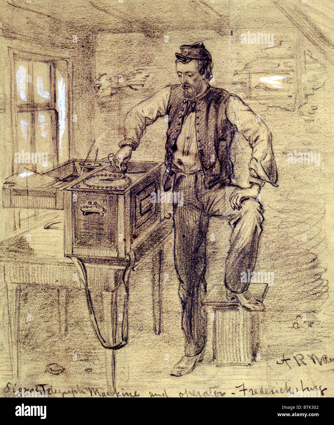 Telegraph machine hi-res stock photography and images - Alamy
