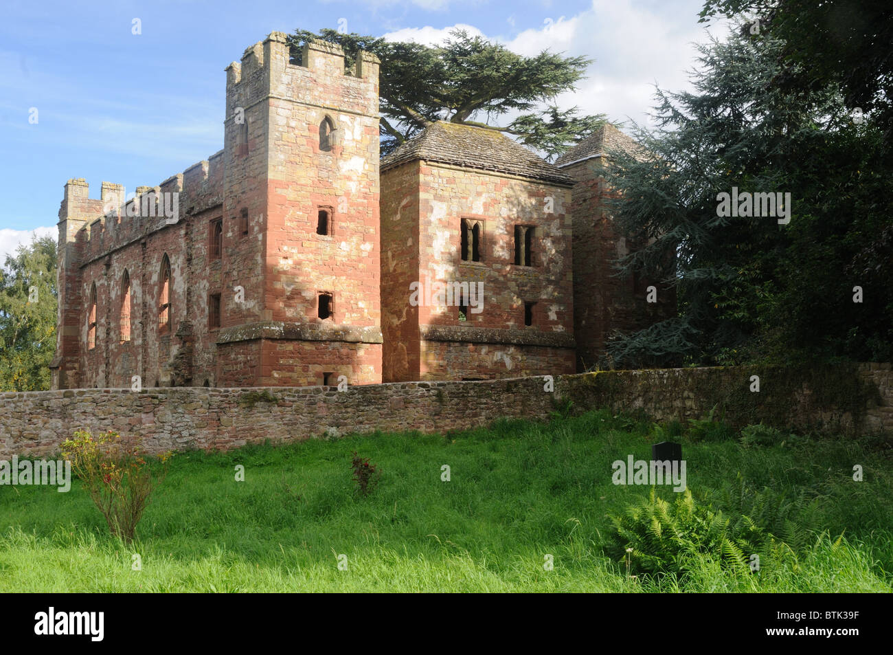 Acton Burnell Castle, in Acton Burnell, Shropshire, England Stock Photo