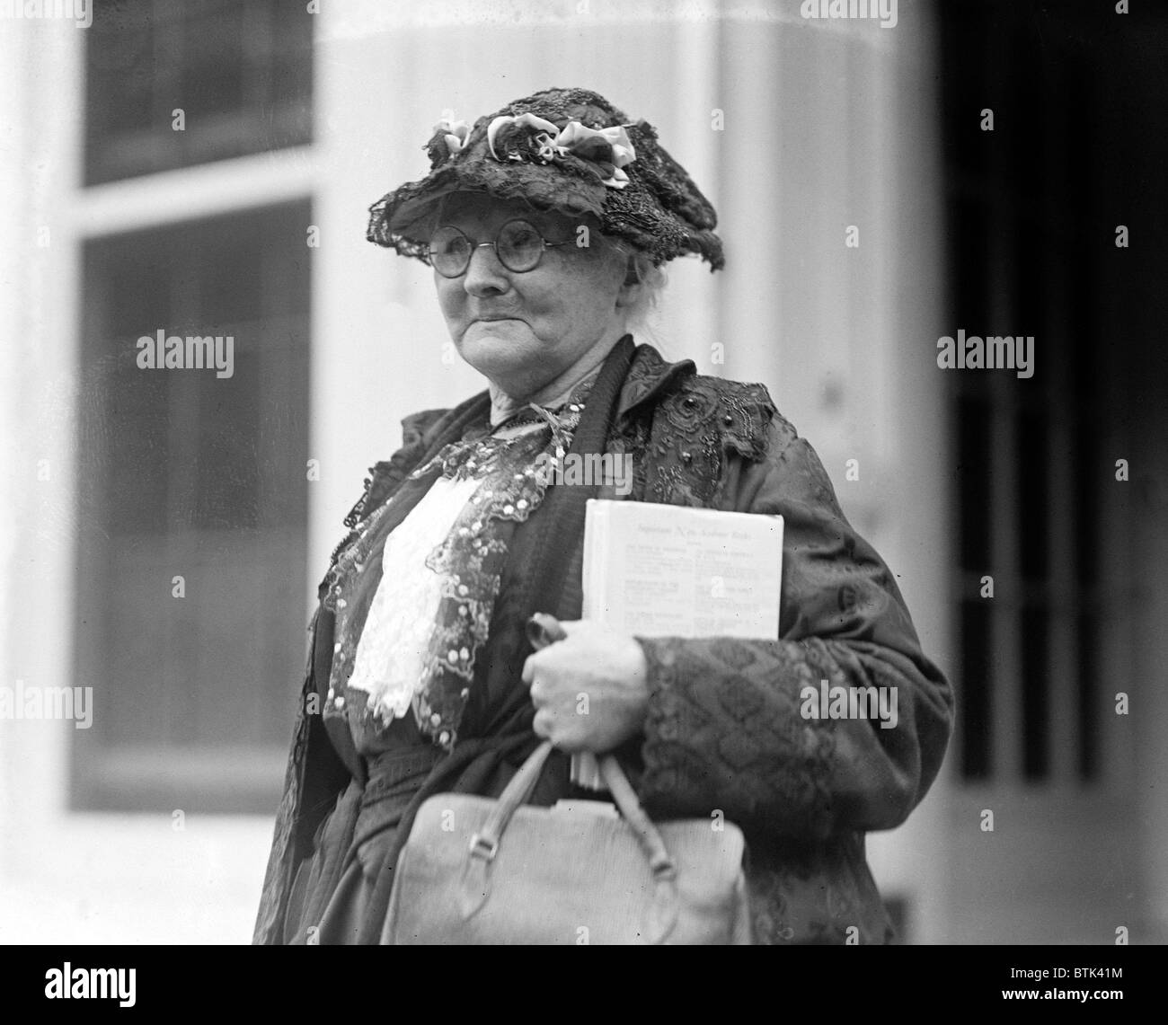 Mother Jones. Mary Harris Jones, at the White House, Washington, DC. photo September 26, 1924 Stock Photo