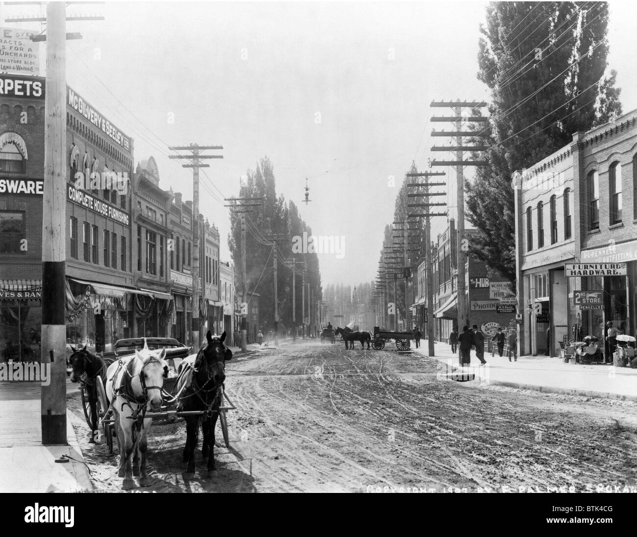 Street scene, Lewiston, Idaho, ca. 1908 Stock Photo Alamy