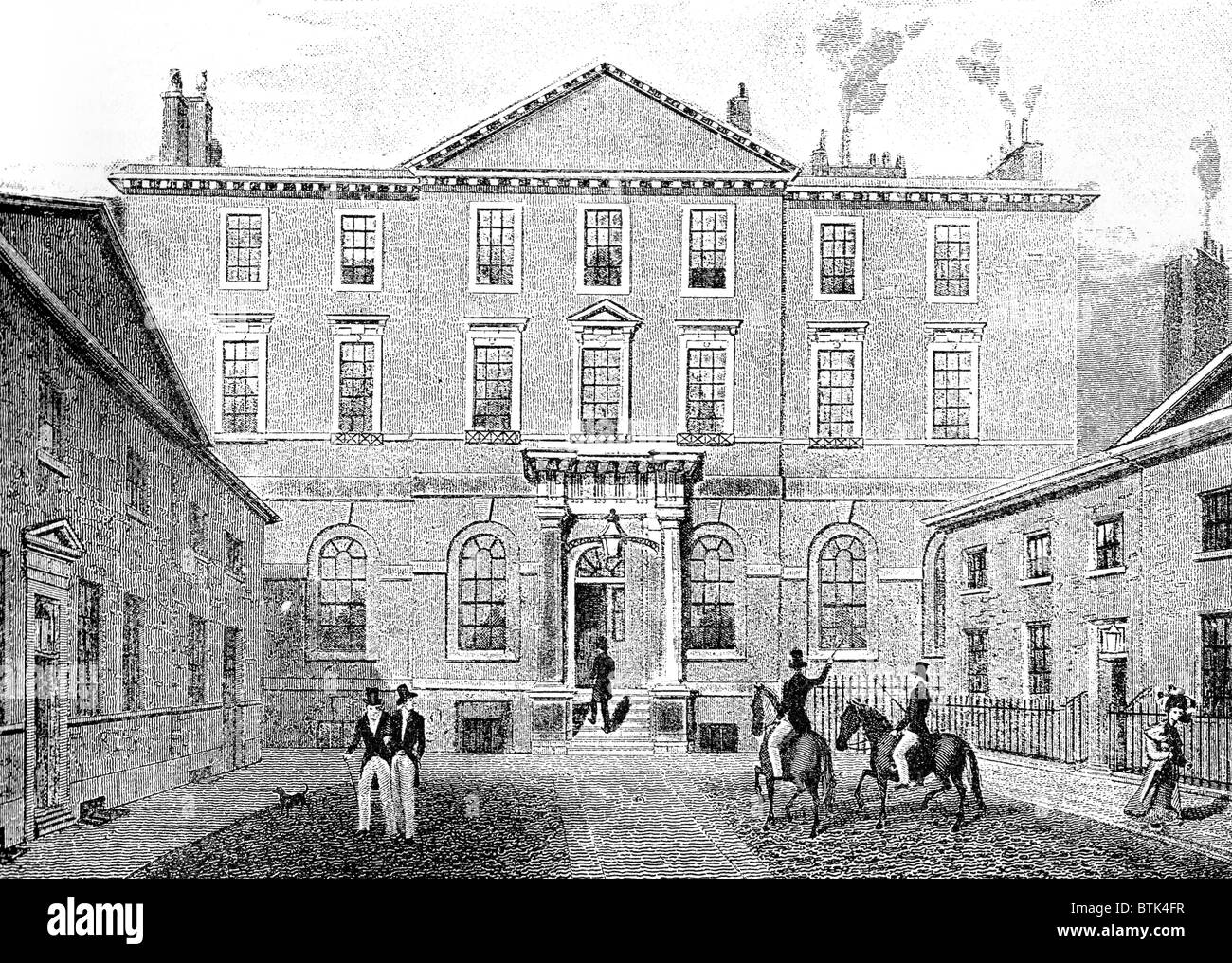 The Albany, Piccadilly, next to the Royal Academy. Originally built 1770-74 to the design of Sir William Chambers Stock Photo
