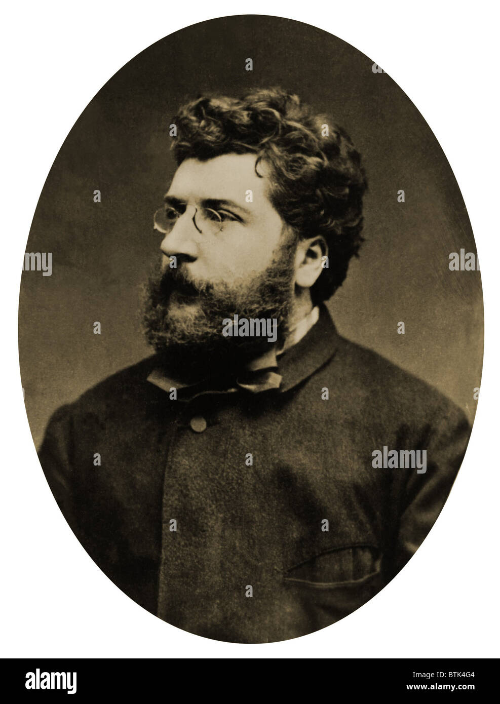 Georges Bizet (1838-1875), French composer based his famous opera, CARMEN (1875), on a story by the contemporary French author Prosper Merimee. Stock Photo