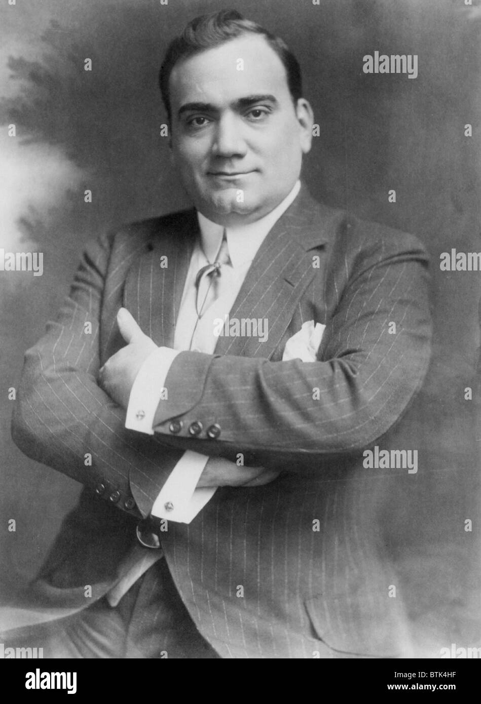 Enrico Caruso (1873-1921), the great Italian tenor, in 1910. Stock Photo