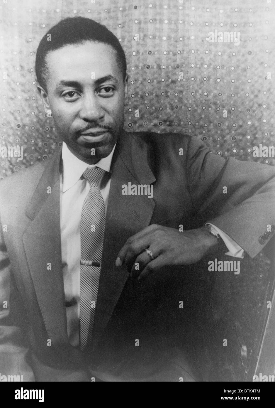 Robert McFerrin (1921-2006), made his Metropolitan Opera debut in 1955, the same year as Marian Anderson. Both were the first African Americans of their genders to sing principal roles at the New York opera. 1955 portrait by Carl Van Vechten. Stock Photo