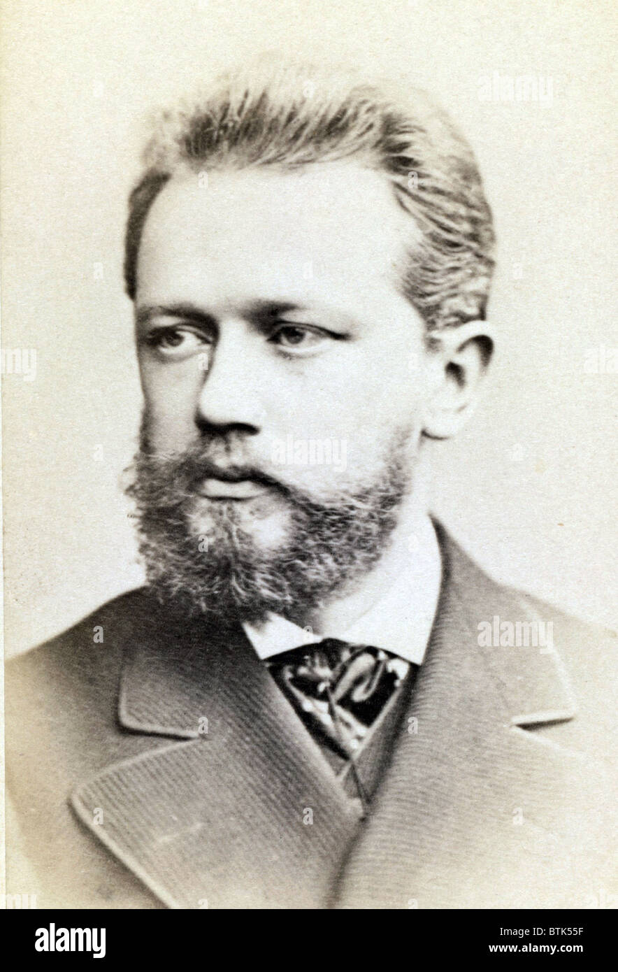 Peter Ilich Tchaikovsky (1840-1893) Russian composer. Ca. 1883 Stock ...