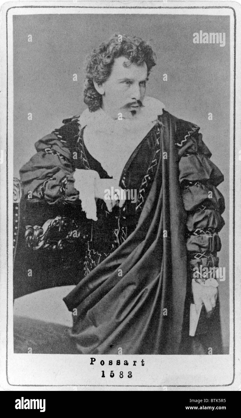 Ernst von Possart (1841-1921), German actor, playwright and theator director. Ca. 1880. Stock Photo