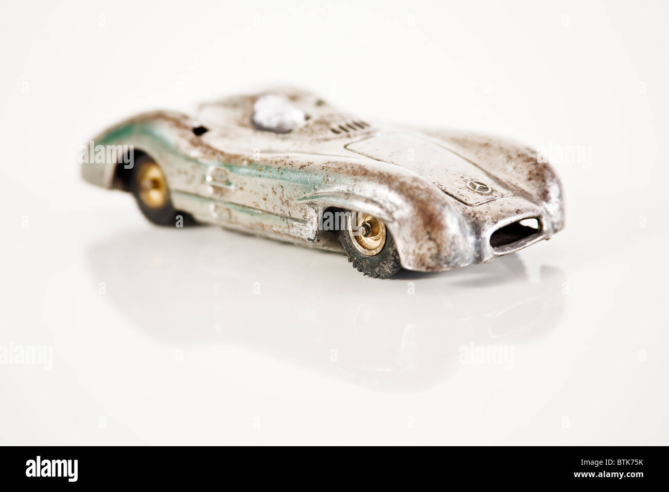 Old metal toy car, Mercedes Formula 1 50 Stock Photo - Alamy