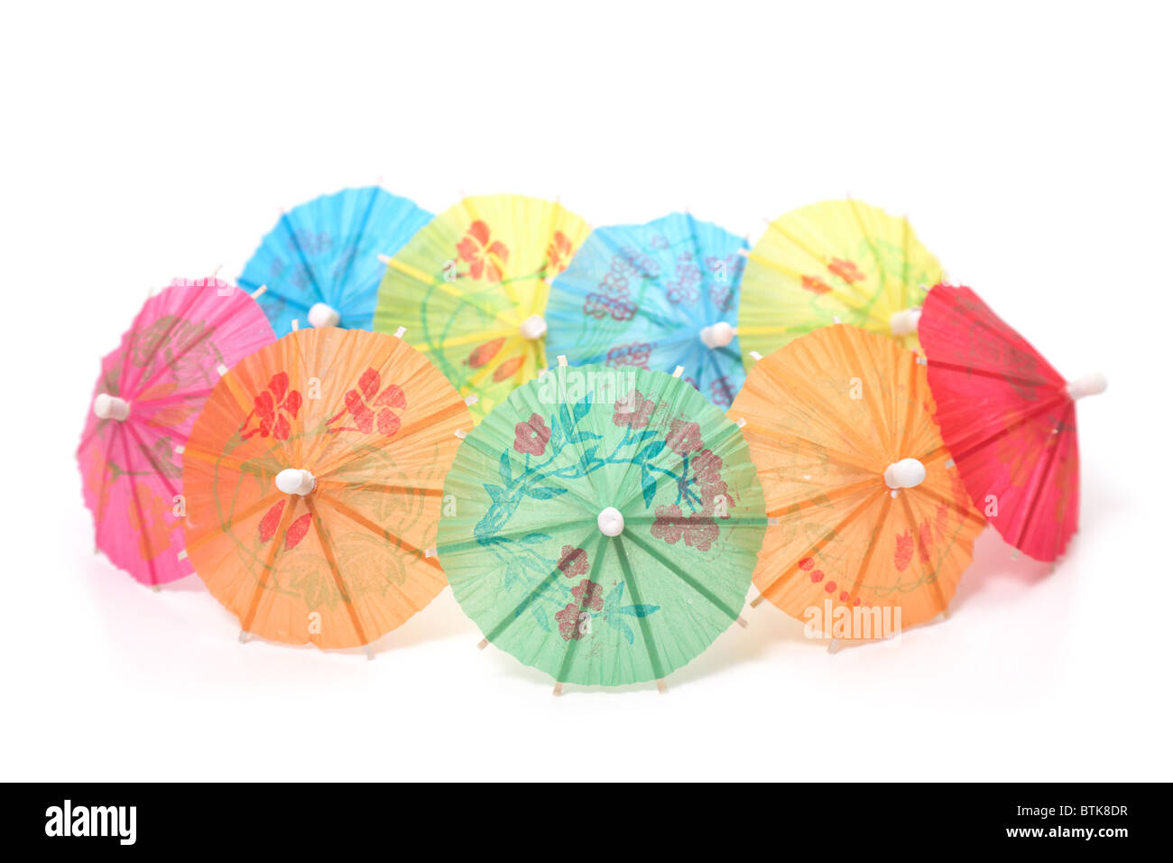 cocktail umbrellas Stock Photo