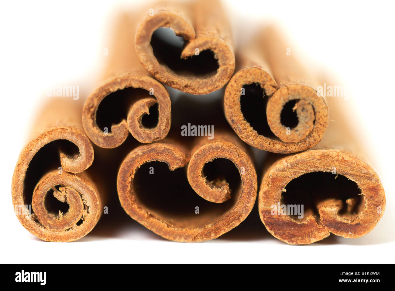 stack of cinnamon with shallow DOF Stock Photo