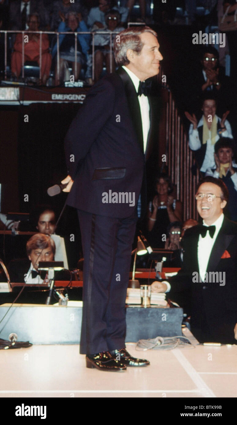 Perry Como, 1979, Millrun Playhouse Theater in the Round, Niles, Illinois. Stock Photo