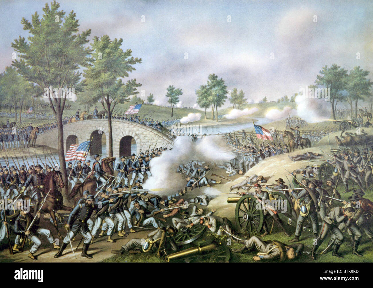 The Battle of Antietam, September 17, 1862 Stock Photo
