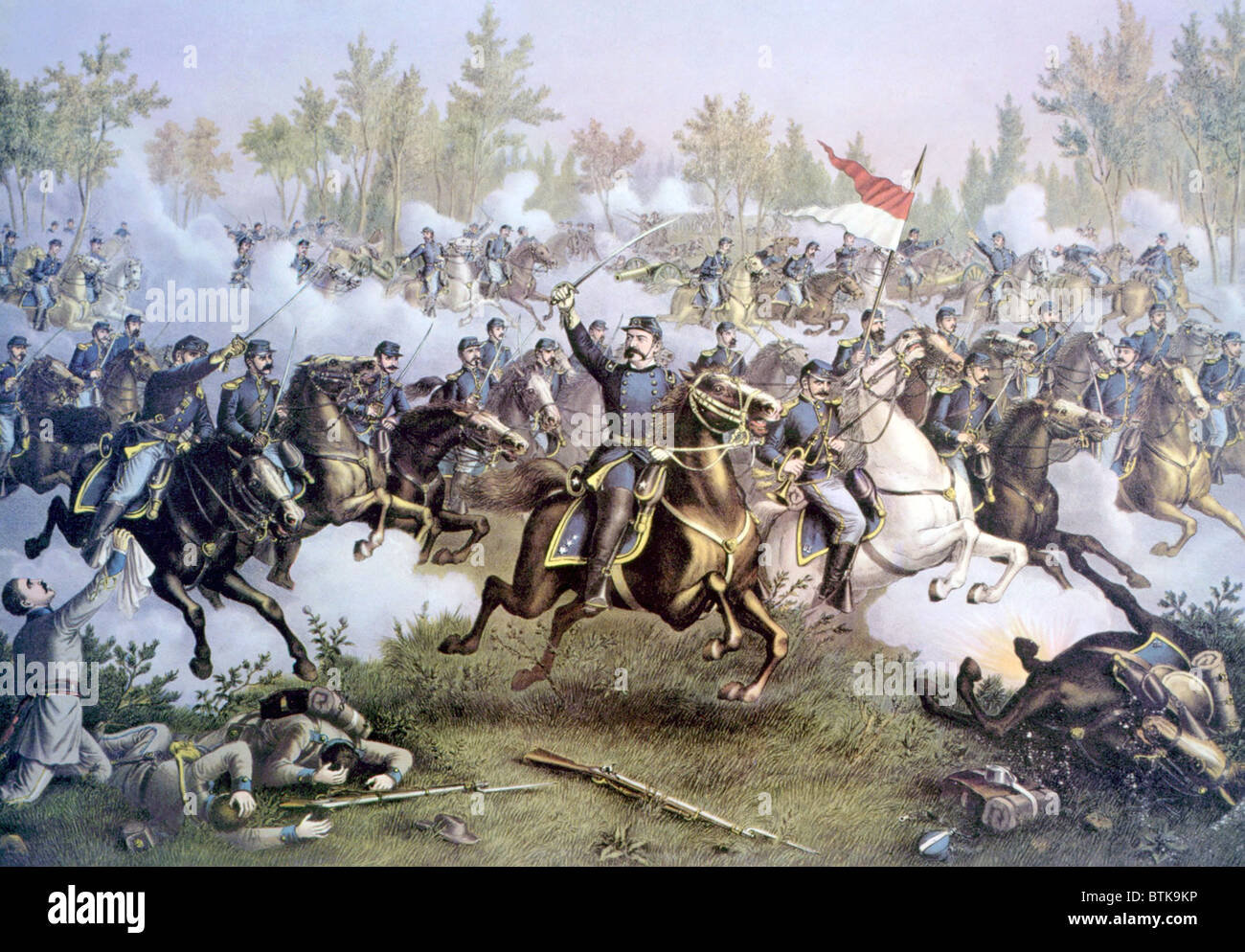 The Battle of Cedar Creek, October 19, 1864 Stock Photo