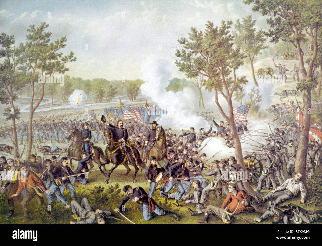 The Battle of Champion Hills, May 16, 1863 Stock Photo