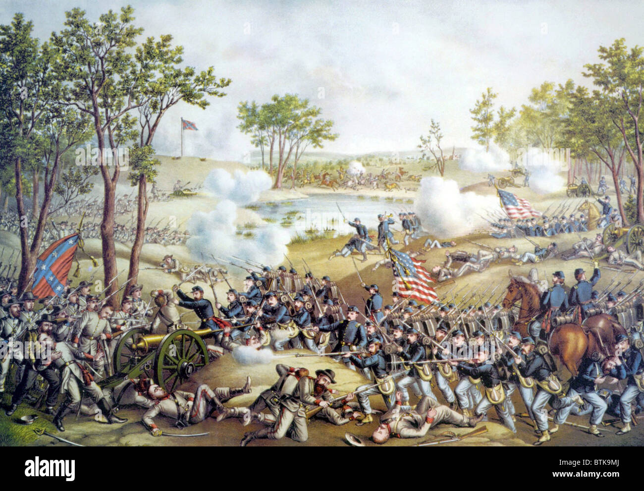 The Battle of Cold Harbor, June 3, 1864 Stock Photo