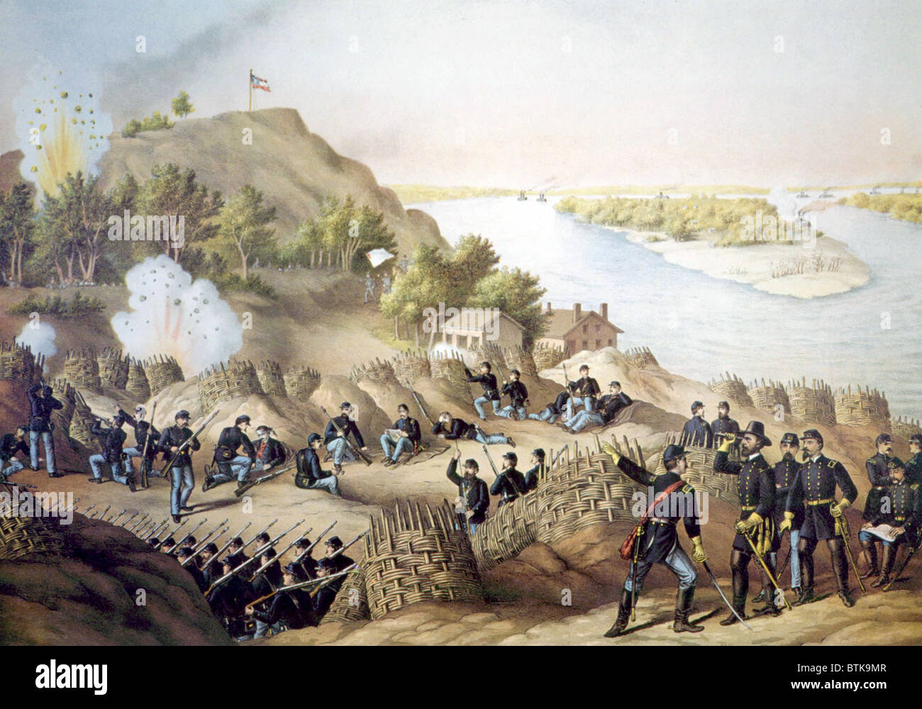 The Siege of Vicksburg, May18-July 4, 1863 Stock Photo