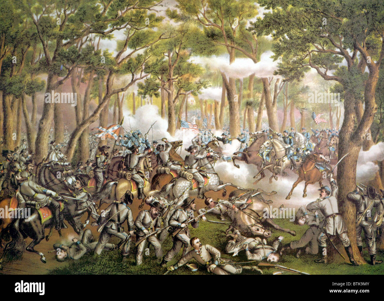 The Battle of the Wilderness, May 6, 1864 Stock Photo