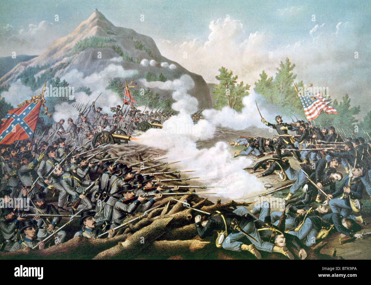 The Battle of Kennesaw Mountain, June 27, 1864 Stock Photo