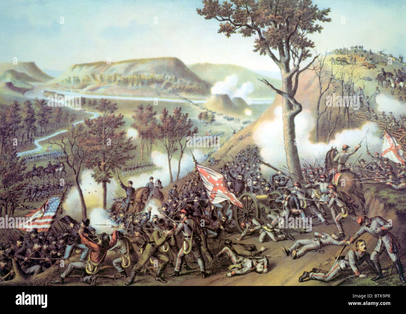 The Battle of Missionary Ridge, November 24-25, 1863 Stock Photo
