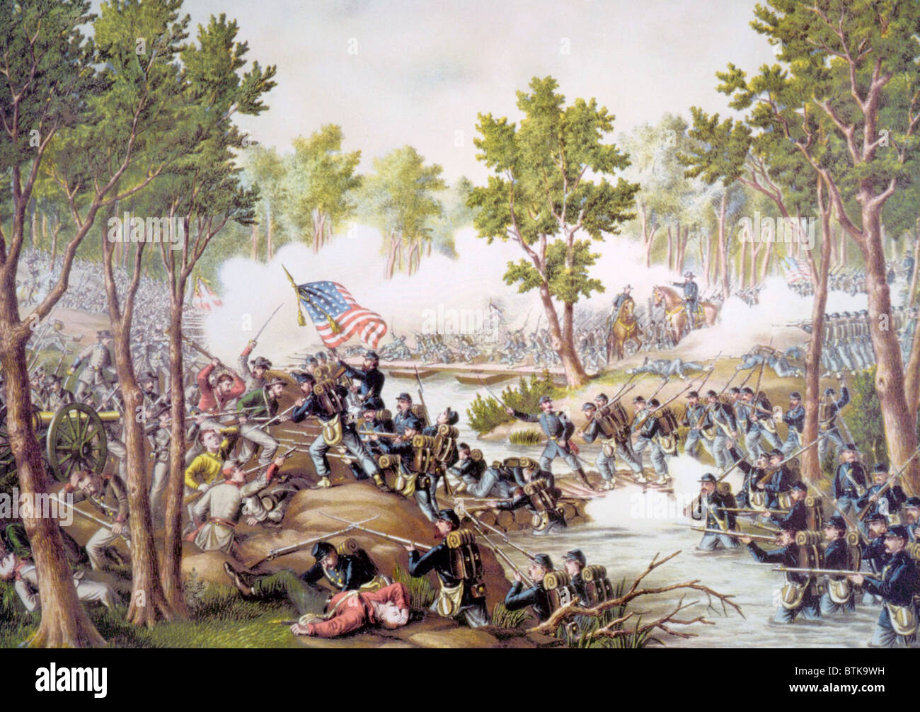 The Battle of Spotsylvania, May 8-18, 1864 Stock Photo