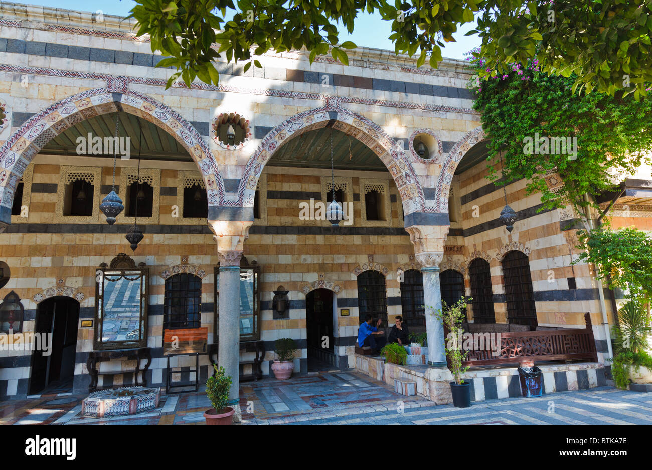 Azem Palace in the old town of Damascus, Syria Stock Photo