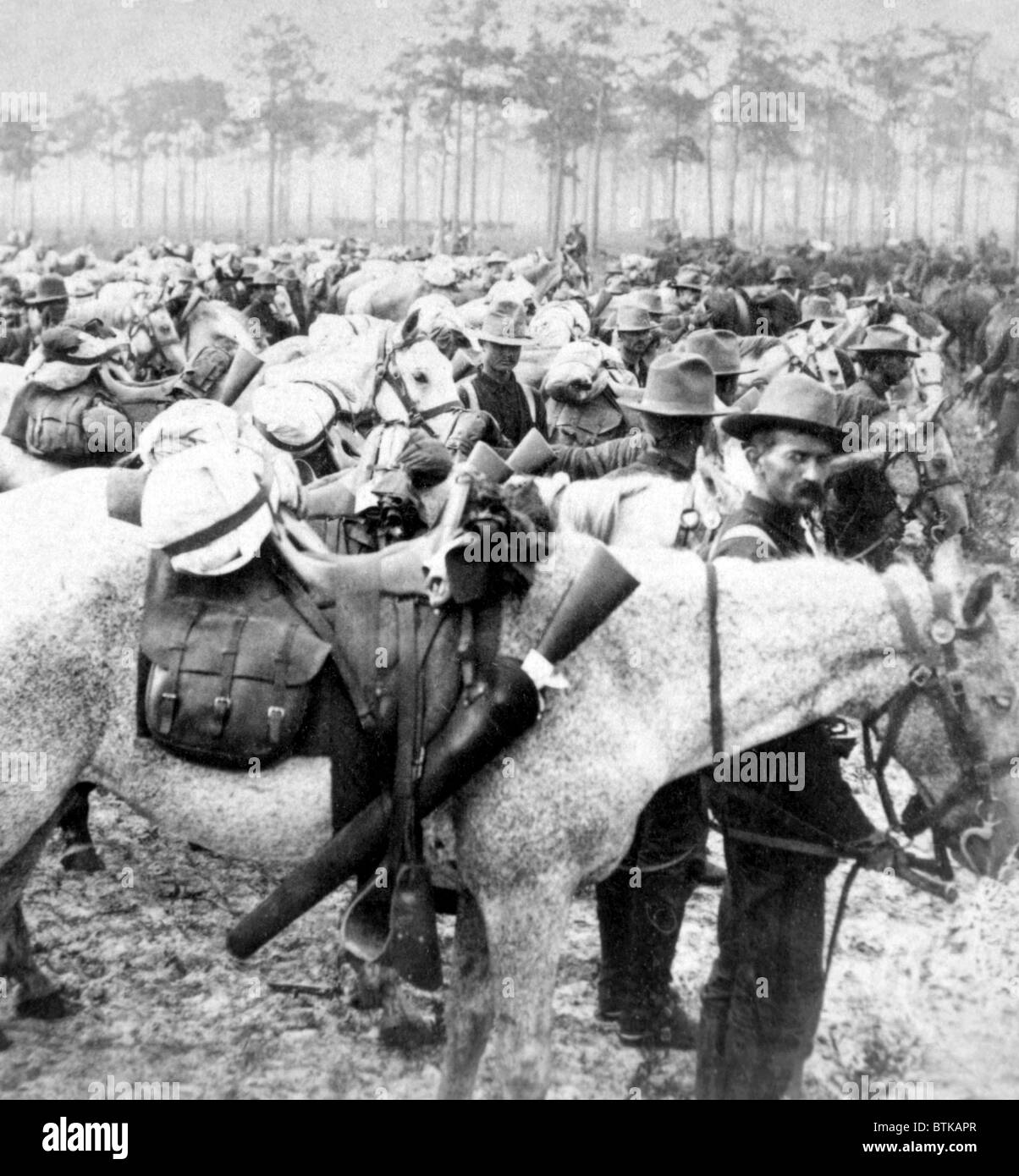 Us Roughriders The Rough Riders Troop H, 1898 Stock Photo - Alamy