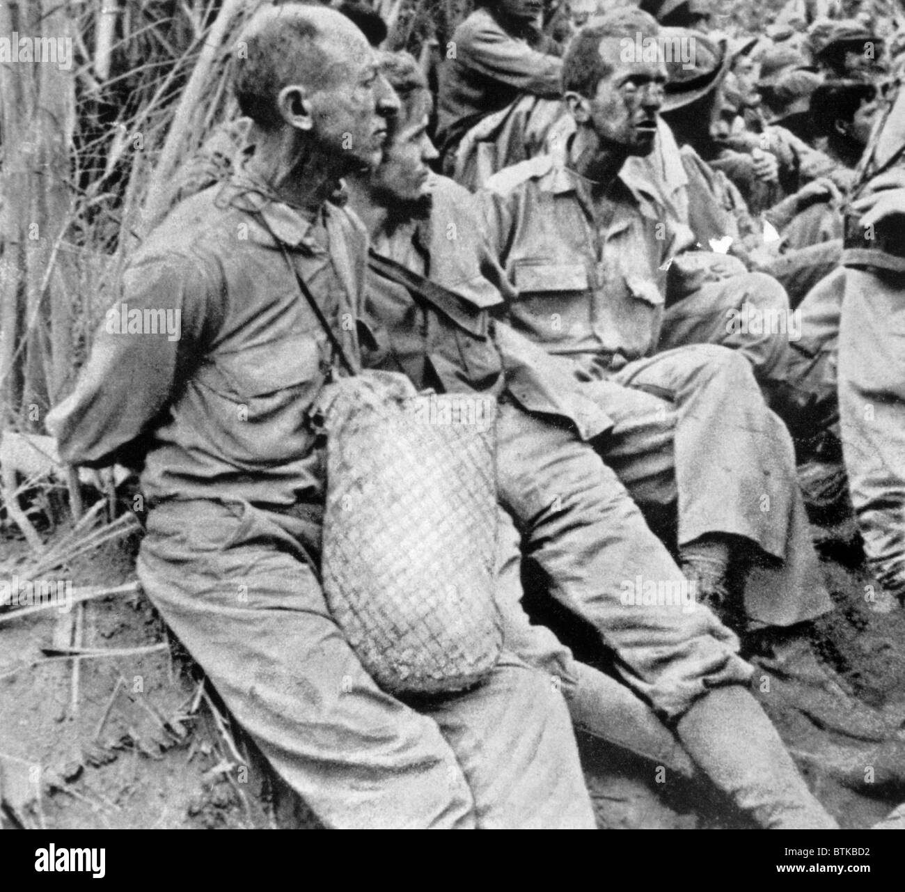 World War II, The Bataan Death March, American prisoners in the Philippines, 1942 Stock Photo