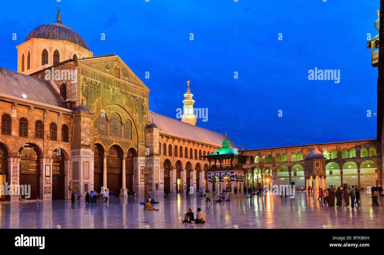 The great  Umayyad Mosque in Damascus, Syria Stock Photo