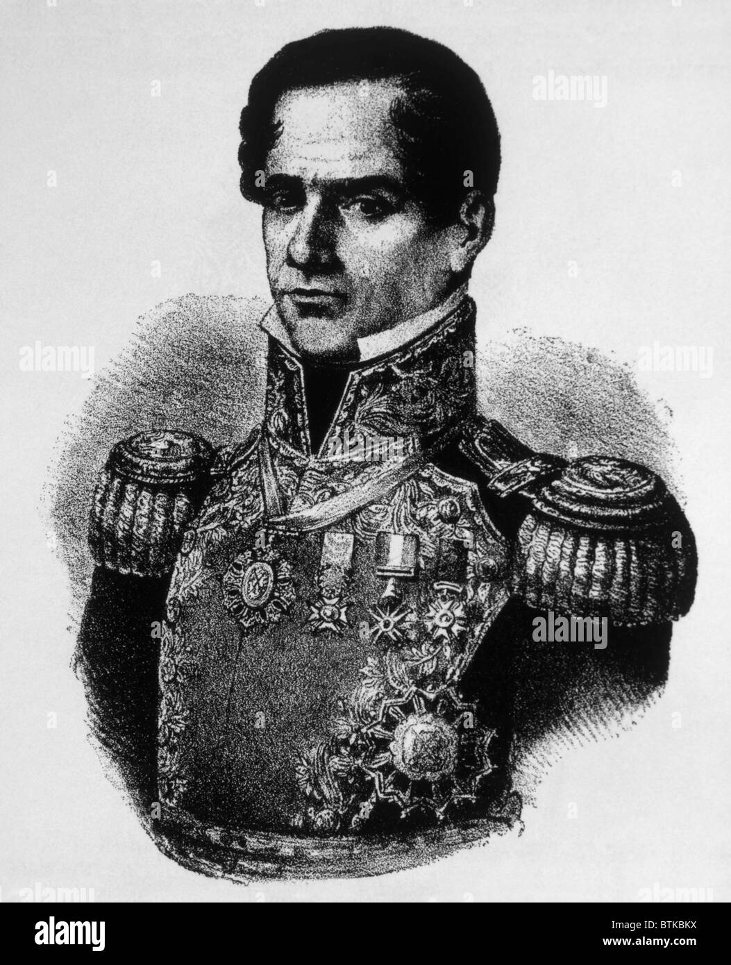 Antonio Lopez de Santa Anna (1794-1876) Stock Photo