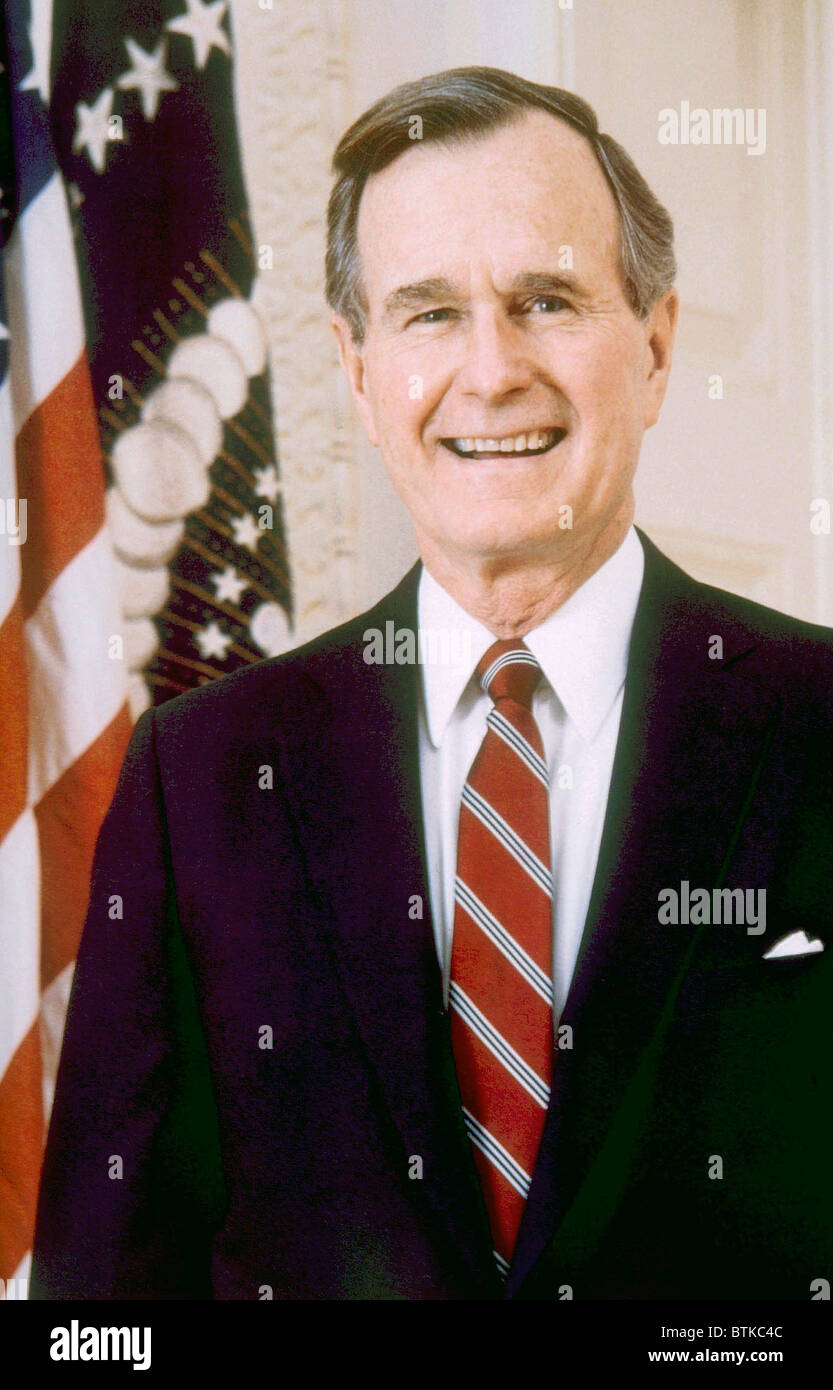 George Herbert Walker Bush, American President (1989-1993) Stock Photo
