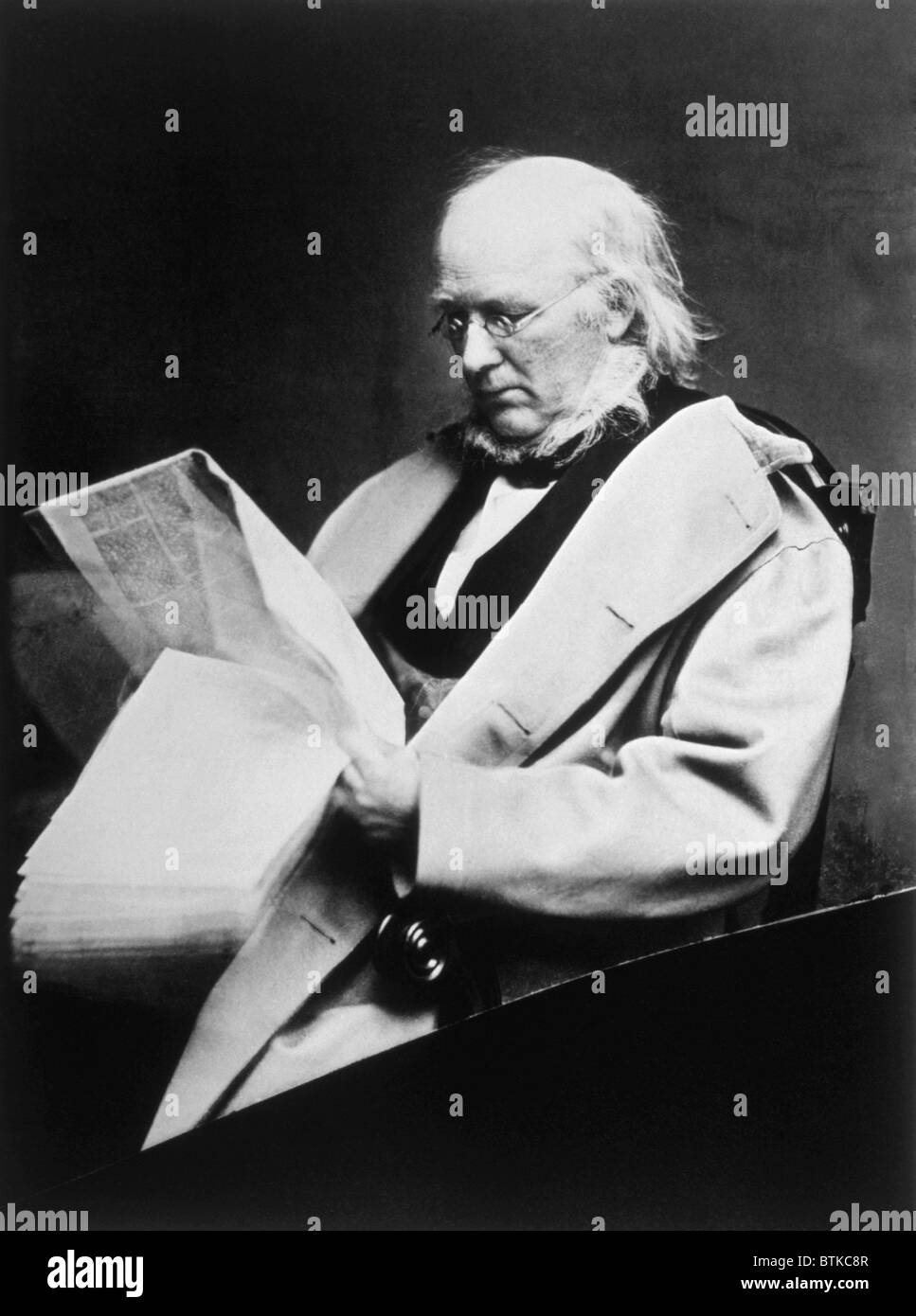 Horace Greeley (18111872), photograph by Mathew Brady Stock Photo Alamy