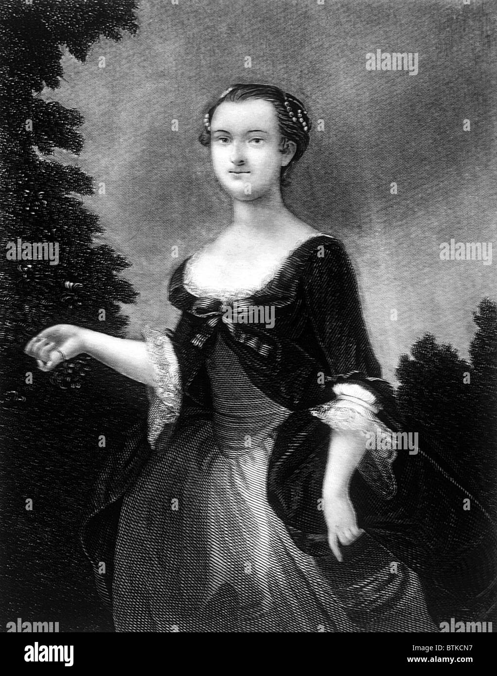 Martha Washington (17311802), First Lady (17891797 Stock Photo Alamy