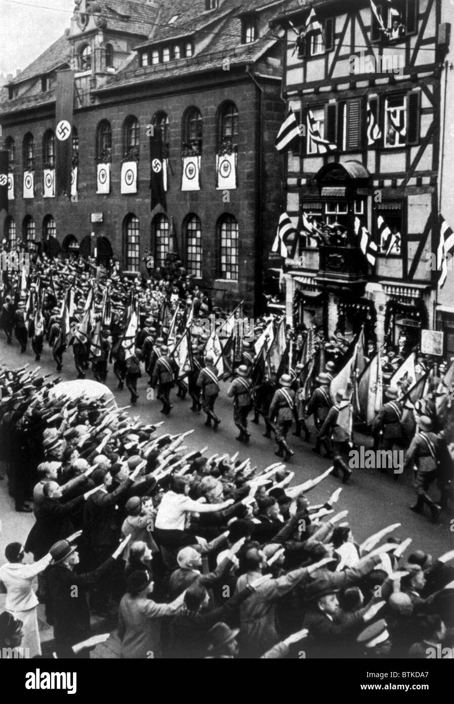 Reichsparteitag, Nazi Party rally in Nuremburg, Germany, 1935 Stock Photo