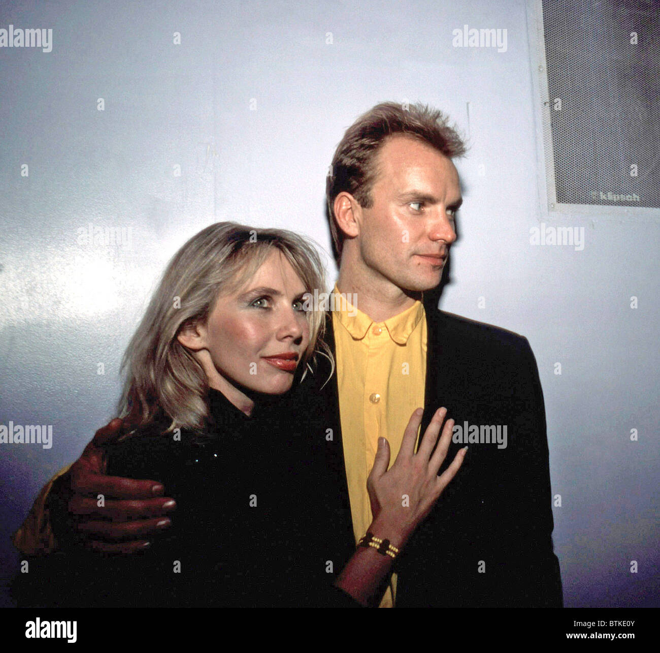 Trudie Styler and Sting in New York, circa 1980s. Stock Photo