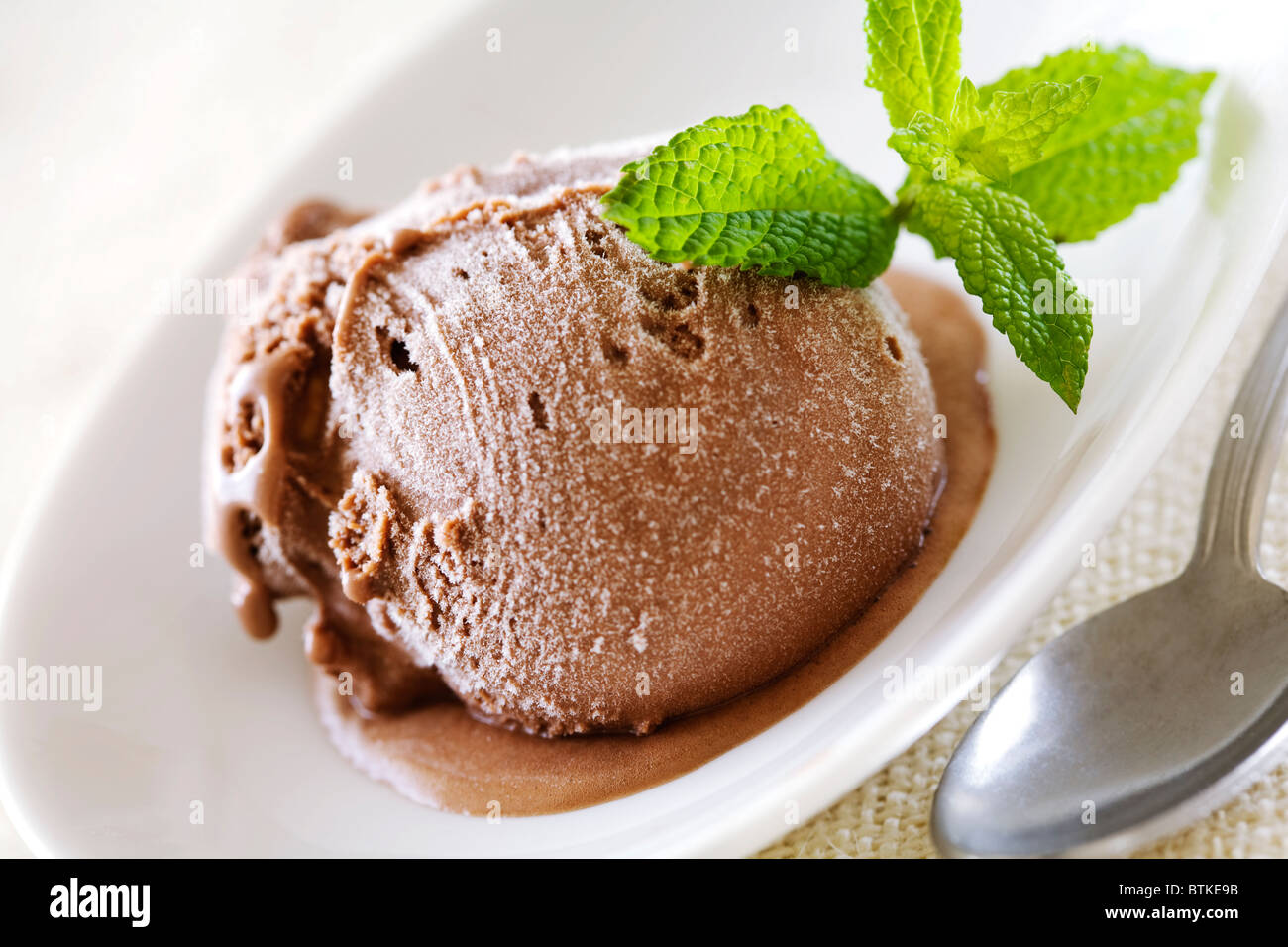 chocolate gelato Stock Photo
