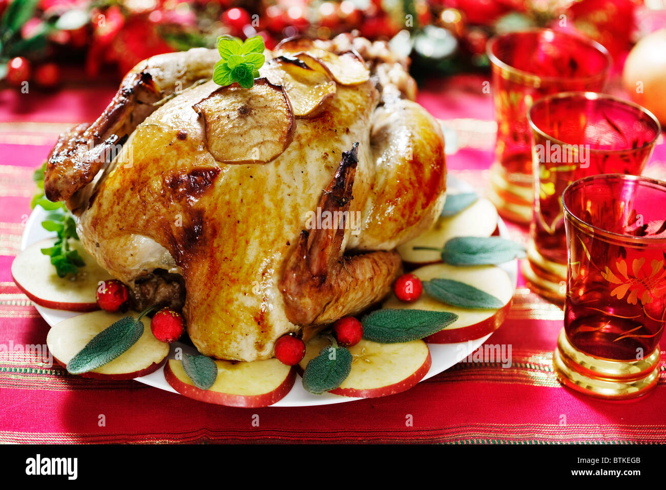 roast turkey Stock Photo