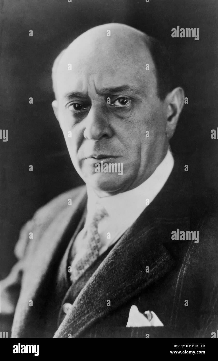 Arnold Schoenberg (1874-1951), Austrian composer was at the heights of success when Nazi persecution prompted his emigration to Stock Photo