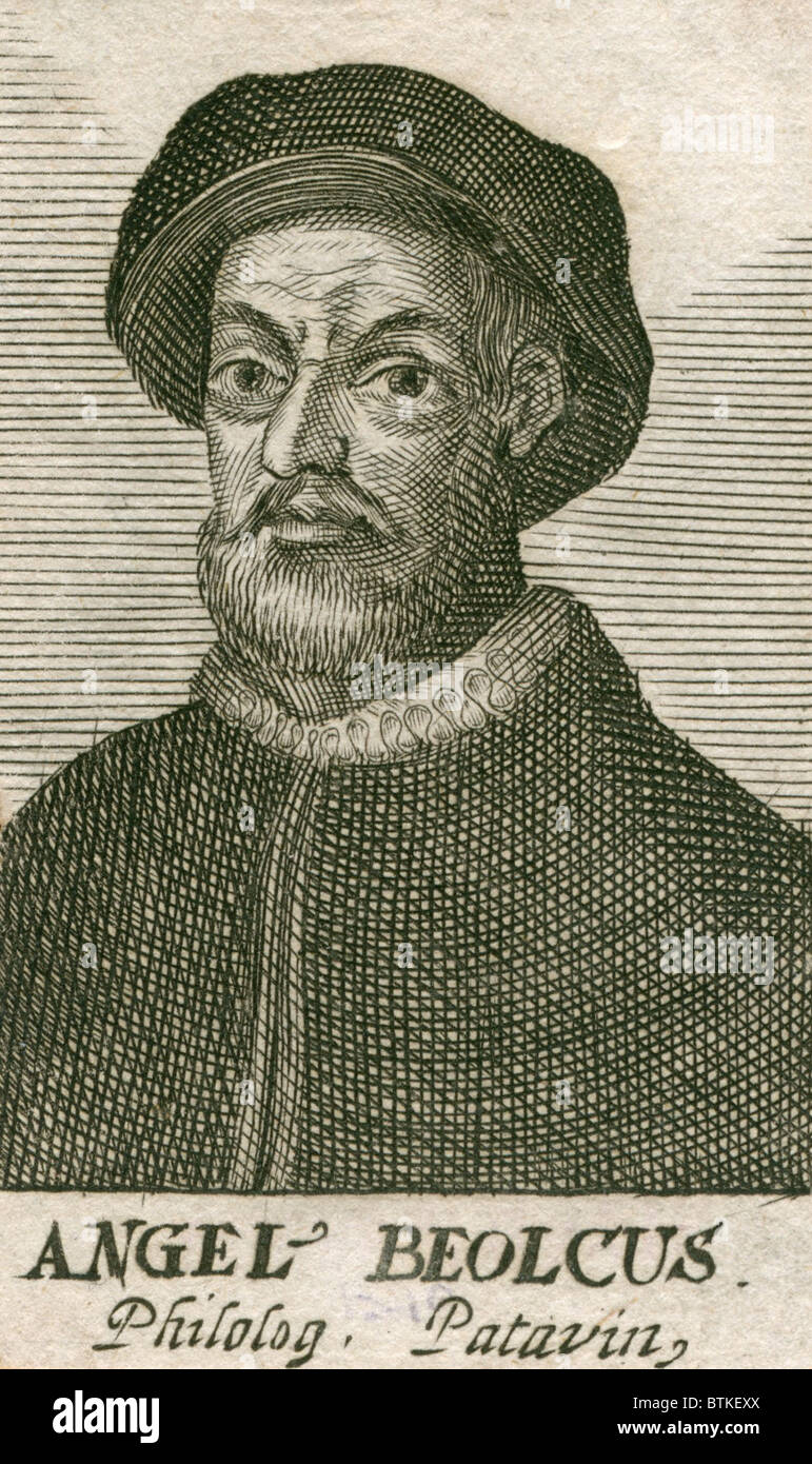 Angelo Beolco (1502-1542), Venetian actor and playwright, also known as 'Il Ruzzante,' after one of his rustic characters, Ruzzante. He wrote comic social satires in the Venetian dialect and is compared to Moliere as an Italian formative playwright. Stock Photo