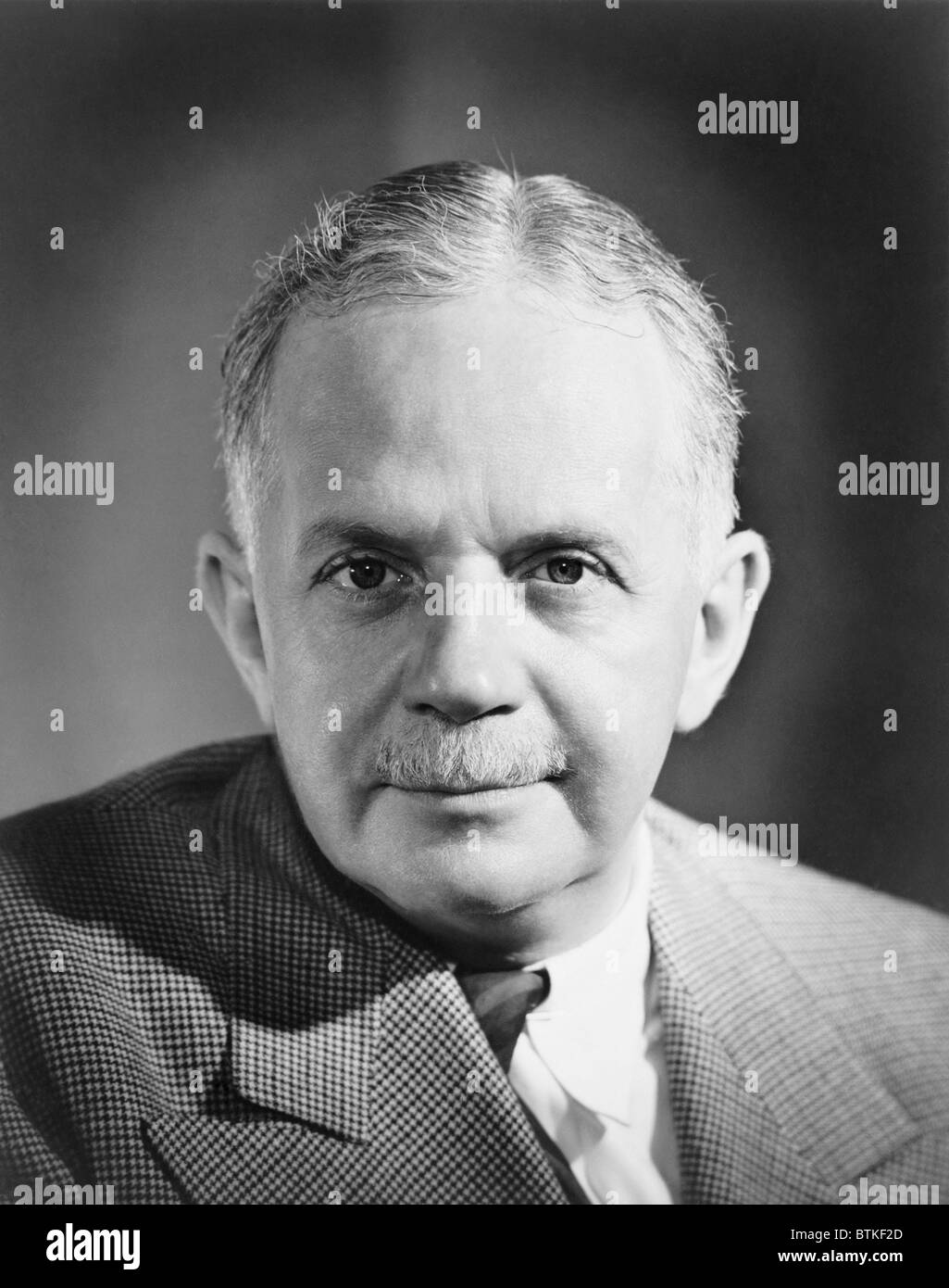 Walter White (1893-1955) leader of the NAACP, for almost a quarter of a century as its executive secretary (1931-1955). He was a light skinned, blue eyed man of African American ancestry. Stock Photo