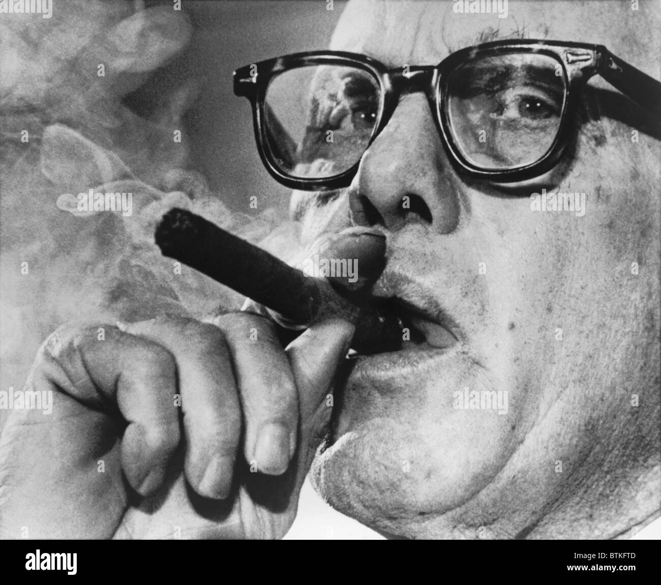 George Meany (1894-1980), president of the AFL-CIO from 1955 to 1979. He was a pragmatic Cold War era labor leader, moving the unions away from leftist politics. 1966. Stock Photo