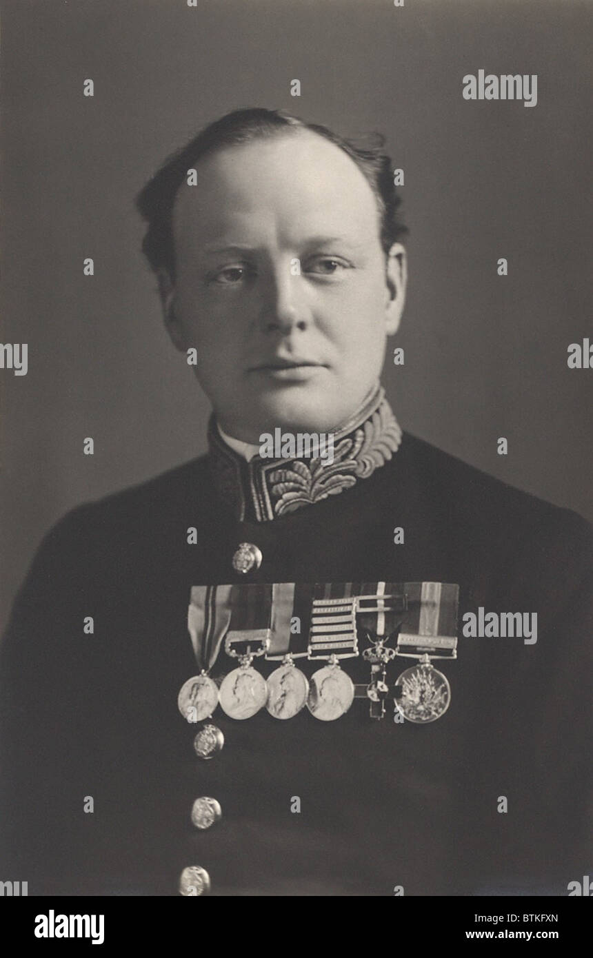 Winston Churchill (1874-1965), as First Lord of the Admiralty in 1914
