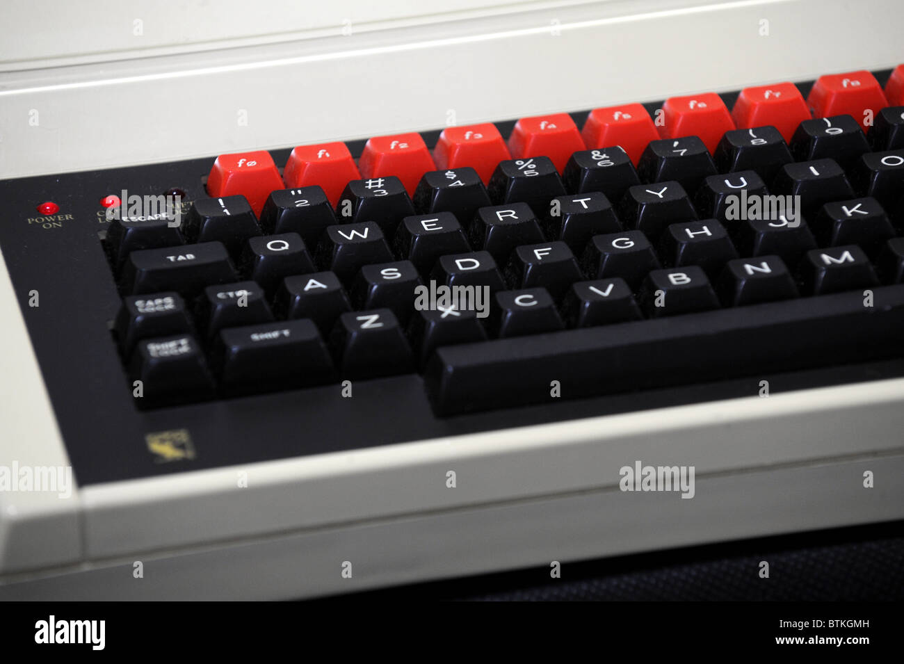 The keyboard of a BBC Micro computer one of the first computers to be used in schools Stock Photo