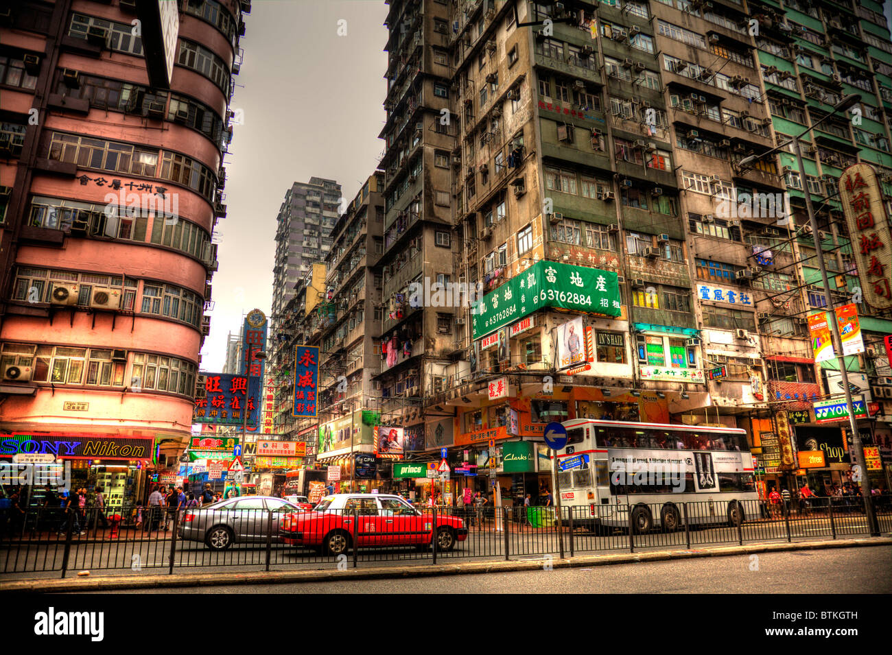 The Very Busy And Infamous Nathan Road In Kowloon Hong Kong China Stock Photo Alamy