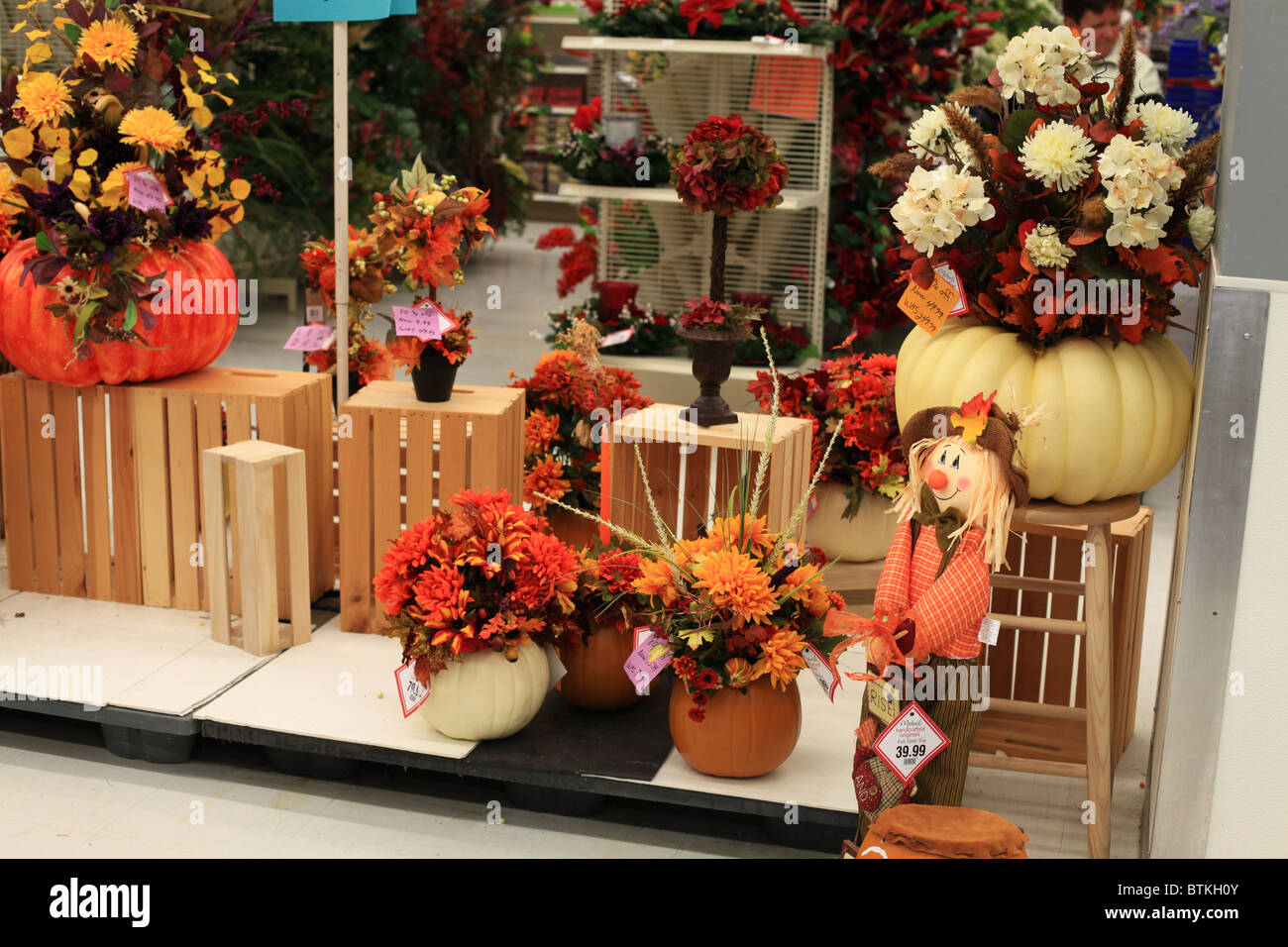 Halloween decorations for sale in a Canadian store Stock Photo Alamy