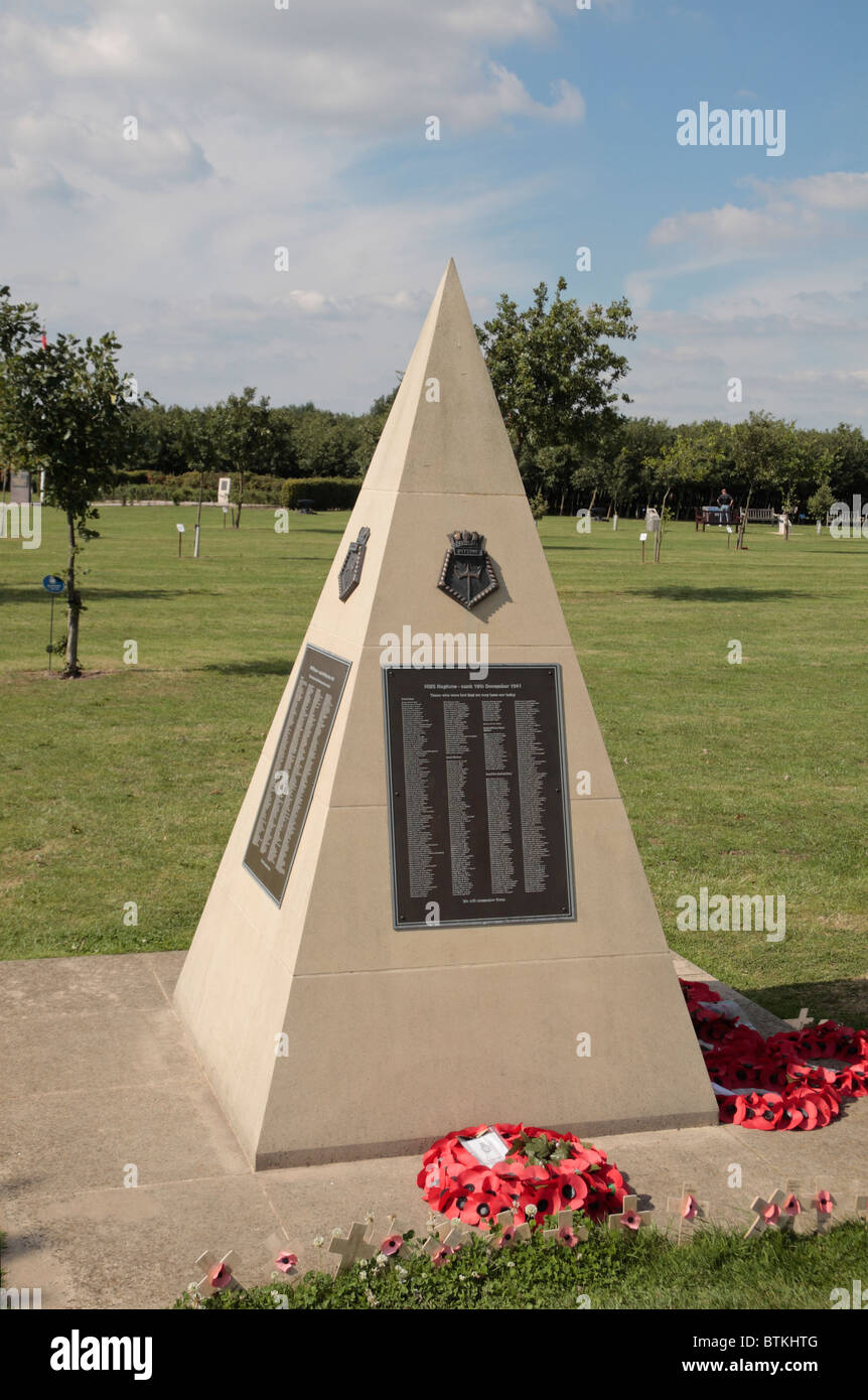 Memorial to the sinking of HM Ships Neptune & Kandahar at the National  Memorial Arboretum, Alrewas, UK Stock Photo - Alamy