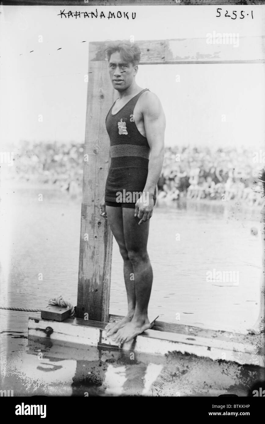 Kahanamoku, aka Duke Kahanamoku, c. 1920 Stock Photo