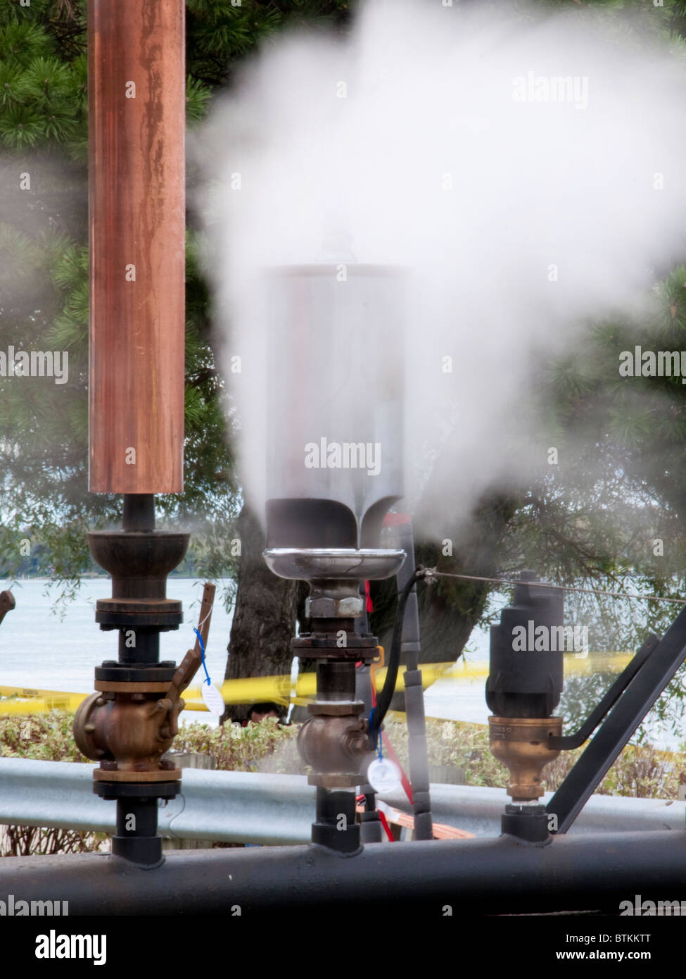 Steam Whistle Stock Photo Alamy