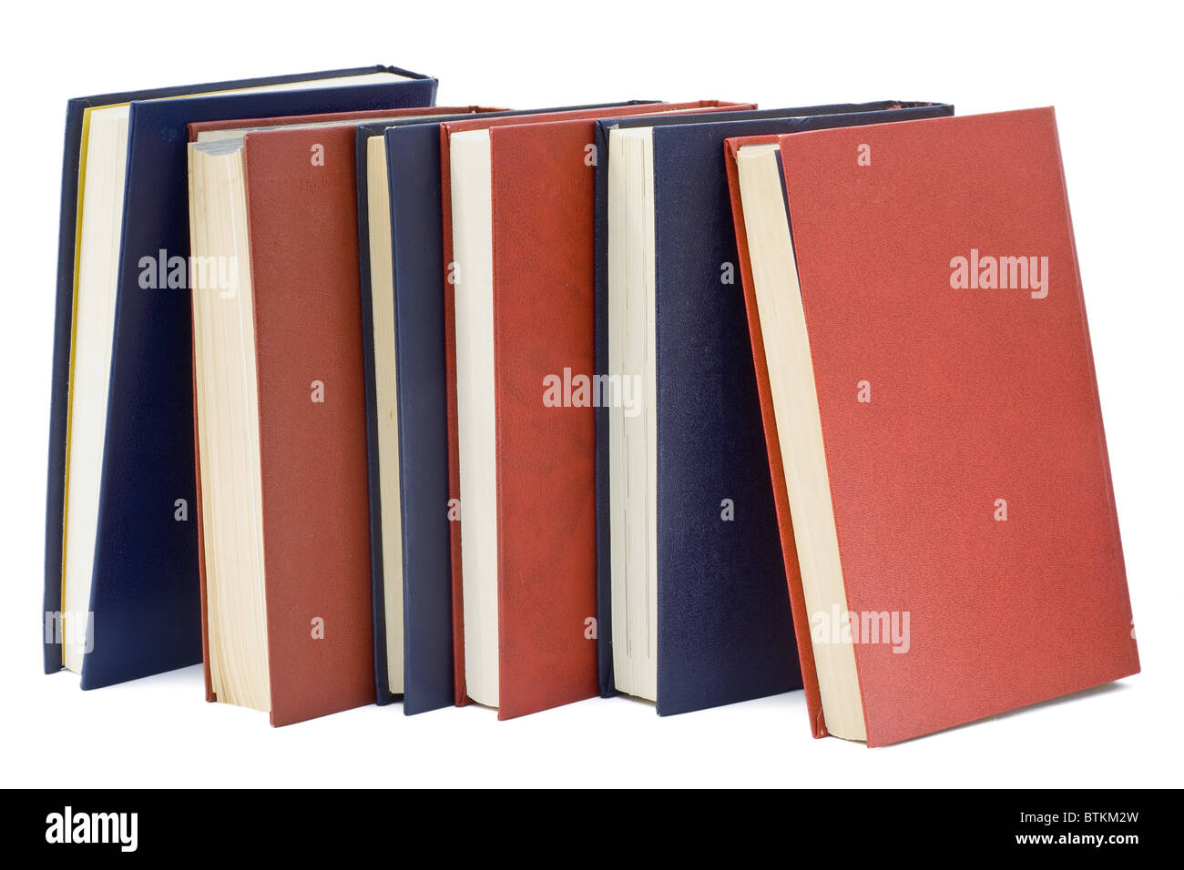 blue and red old books Stock Photo - Alamy