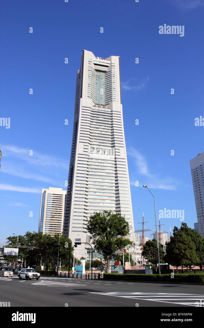 View of Landmark Tower Yokohama Japan Stock Photo